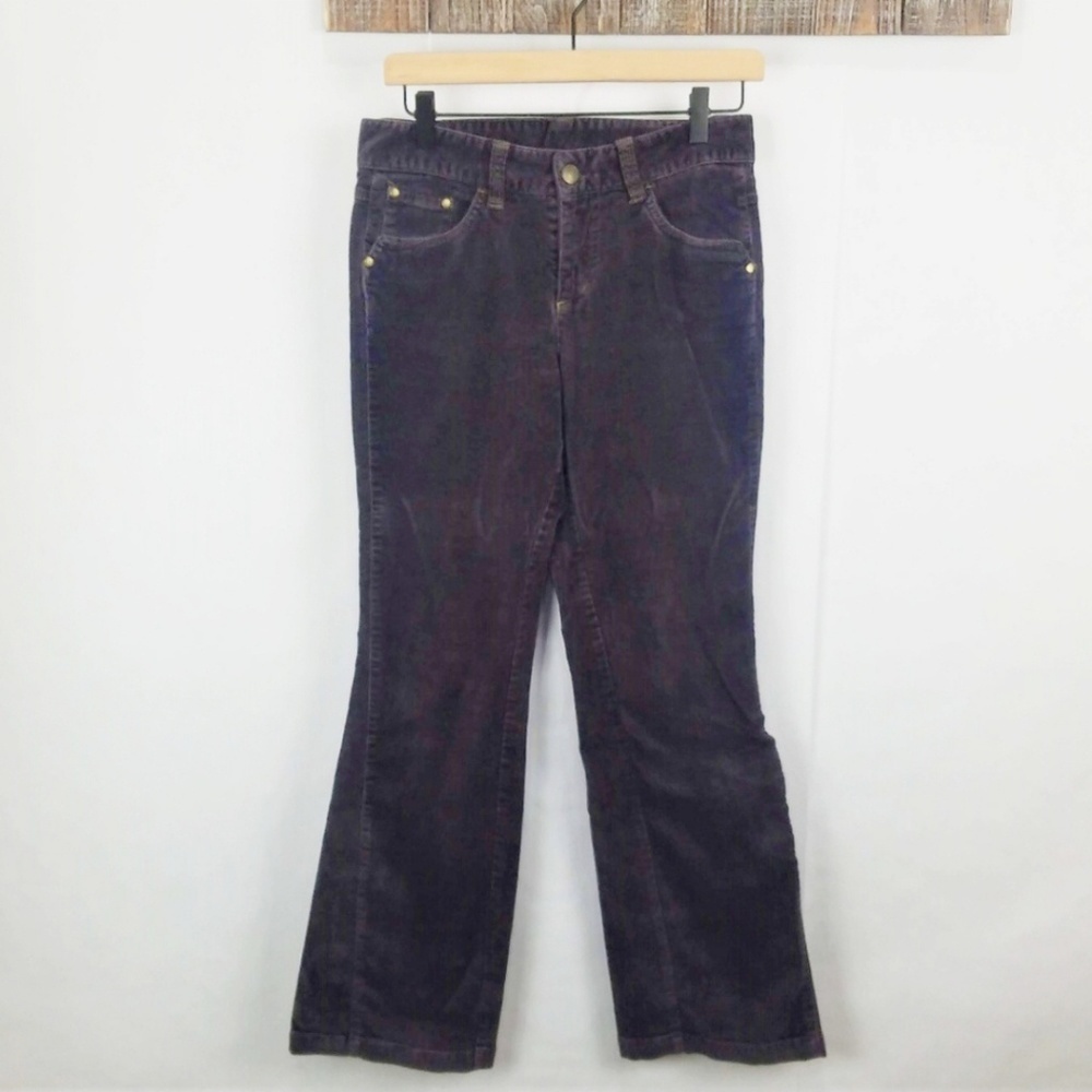 Athleta Purple Duster Velvet Cargo Pants